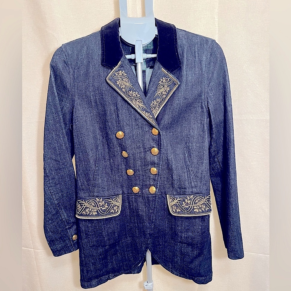 Lauren Jeans Co by Ralph Lauren vintage Victorian style Jean jacket